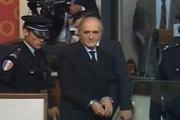Klaus Barbie, lors de son procès devant la cour d’assises du Rhône, en 1987.